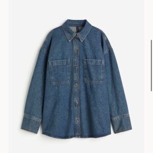 H&M denim button down oversized